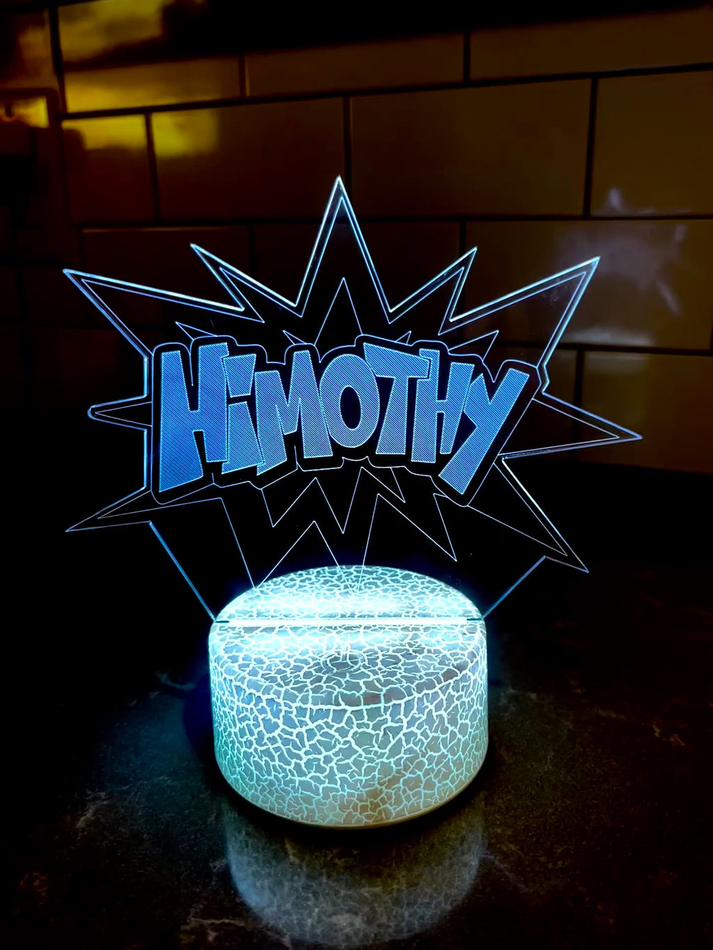 3D LED Table Lamps w remote